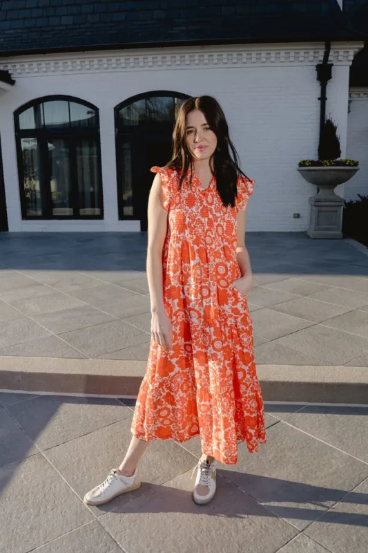 Game Day Maxi Dress | Orange sold by Briton Court