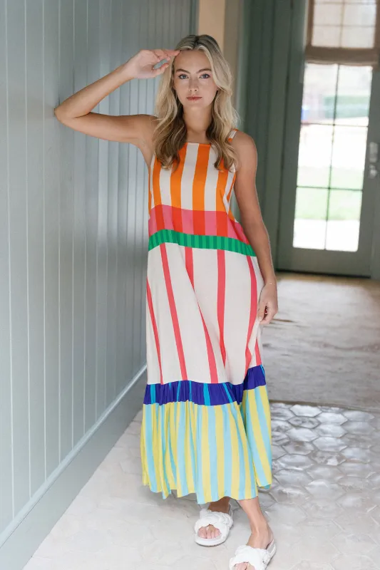 Charlie Striped Maxi made by Briton Court