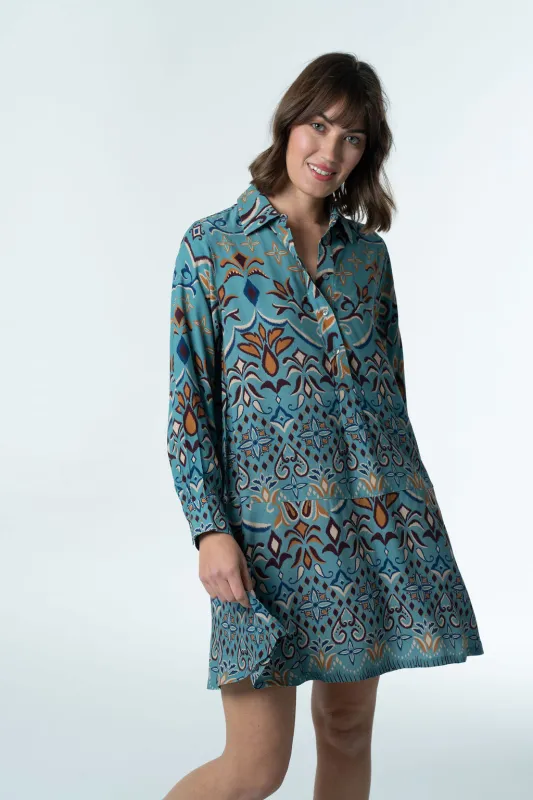 Margot Mini Dress – Mosaic Crepe made by Briton Court