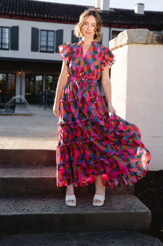 Delilah Maxi Dress - Pink - final sale sold by Briton Court