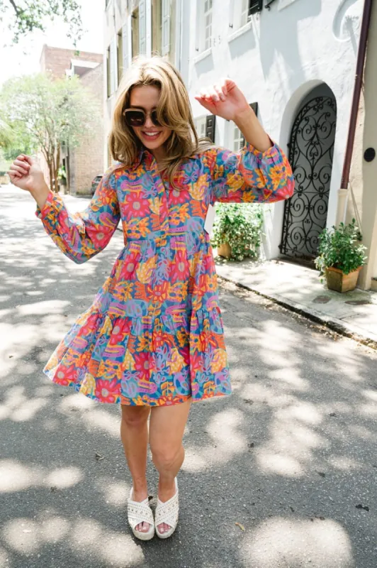 Alma Floral Mini Dress sold by Briton Court