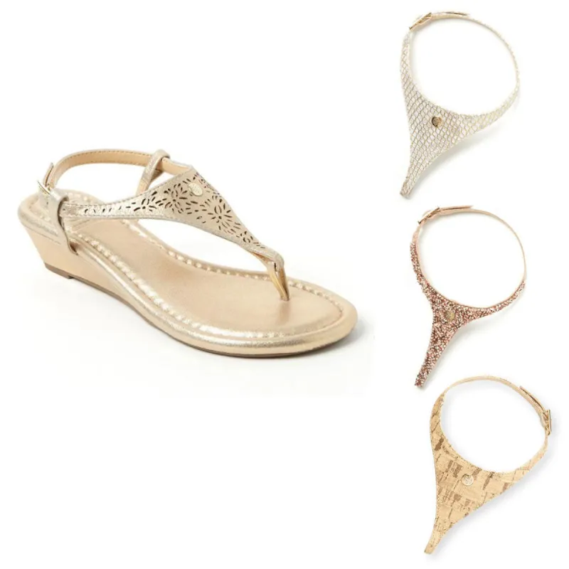 Univision Champagne Wedge Set sold by Cambiami