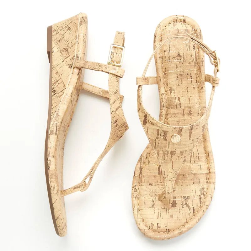 Cork Wedge with Cork straps sold by Cambiami
