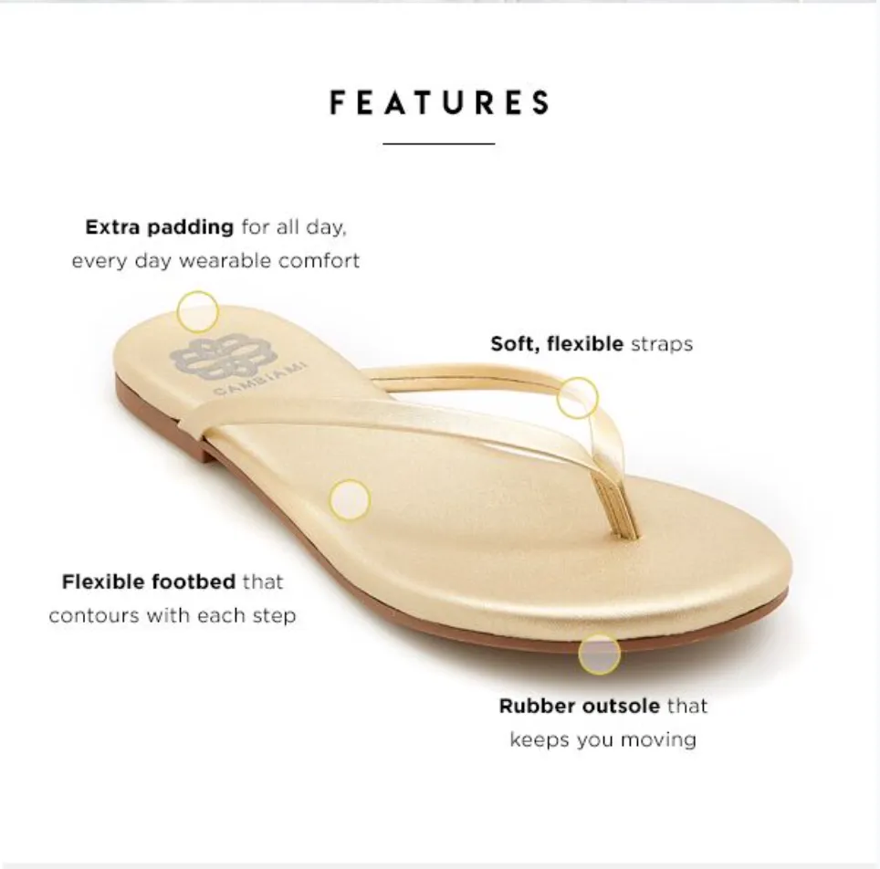 Gold Flip Flop sold by Cambiami product image thumbnail 2