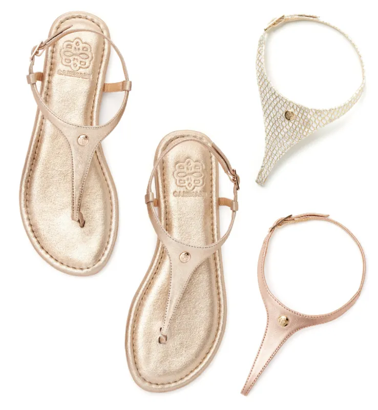 Sparkle & Shine interchangeable sandal set sold by Cambiami