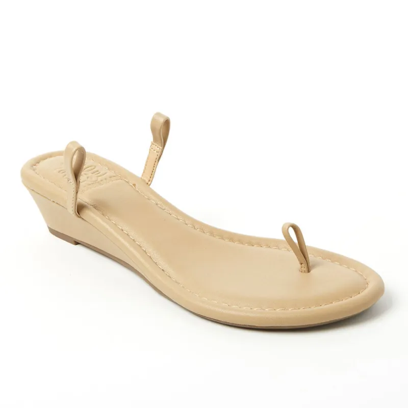 Tan Leather Wedge sold by Cambiami