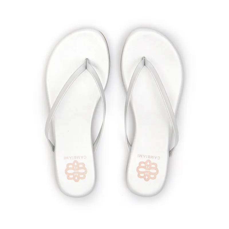 Silver Flip Flop sold by Cambiami