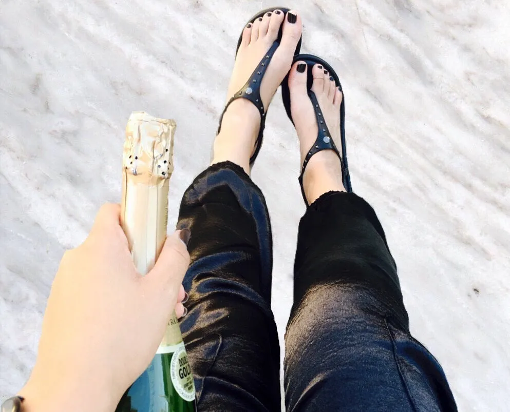 Black Leather with Pewter Studs sold by Cambiami product image thumbnail 4