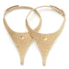 Tan Leather Wide Cut with Gold Studs sold by Cambiami