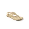 Tan Leather Wide Cut with Gold Studs sold by Cambiami