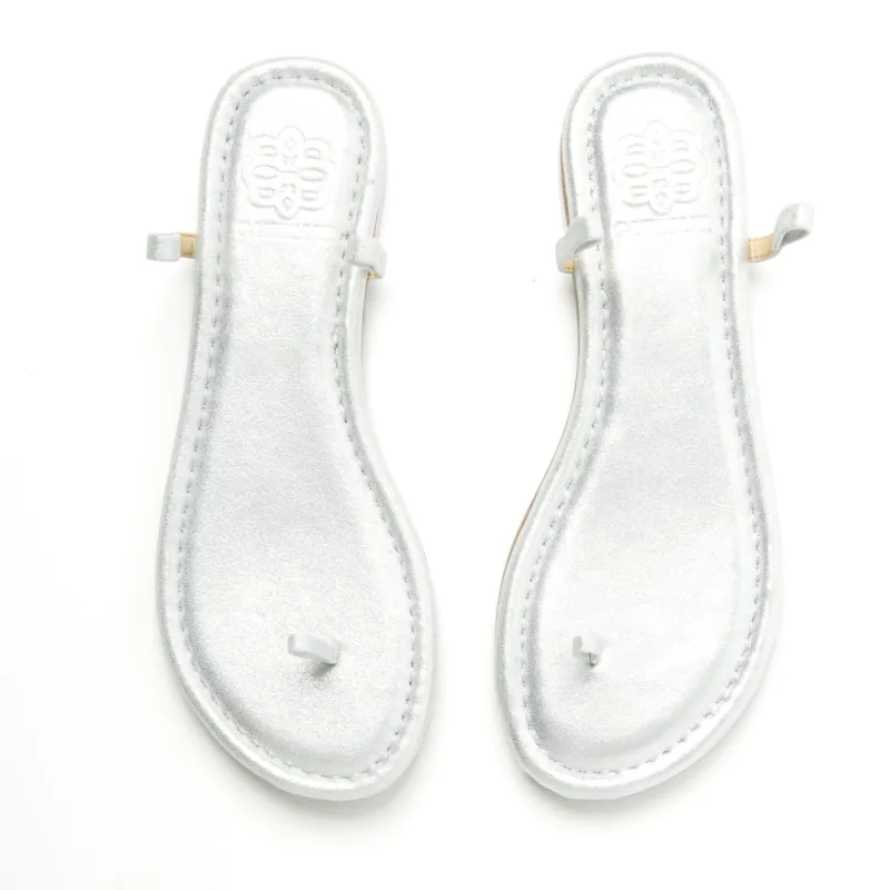 Silver Leather Sandals sold by Cambiami