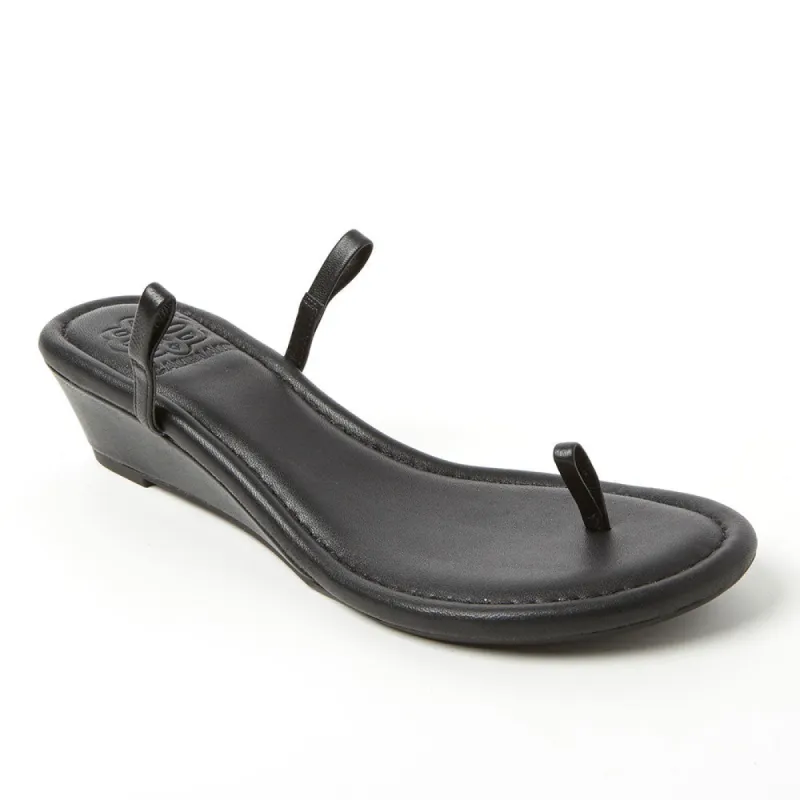 Black Leather Wedge sold by Cambiami