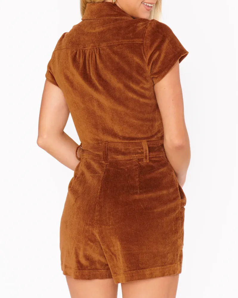 Outlaw Romper Saddle Brown Corduroy sold by Care Tucker product image thumbnail 4