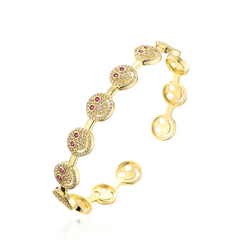 Smiley Gold Plated Bracelet sold by Care Tucker product image thumbnail 4