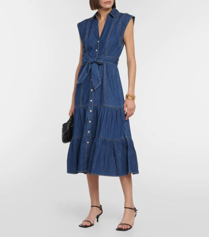 Betsy Denim Midi Dress sold by Care Tucker