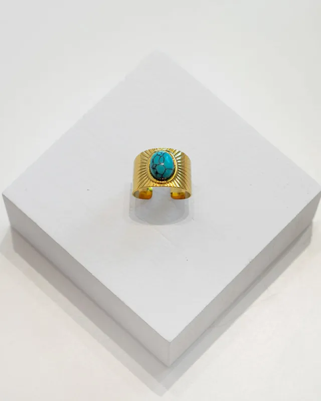 Noble Turquoise Ring made by Care Tucker