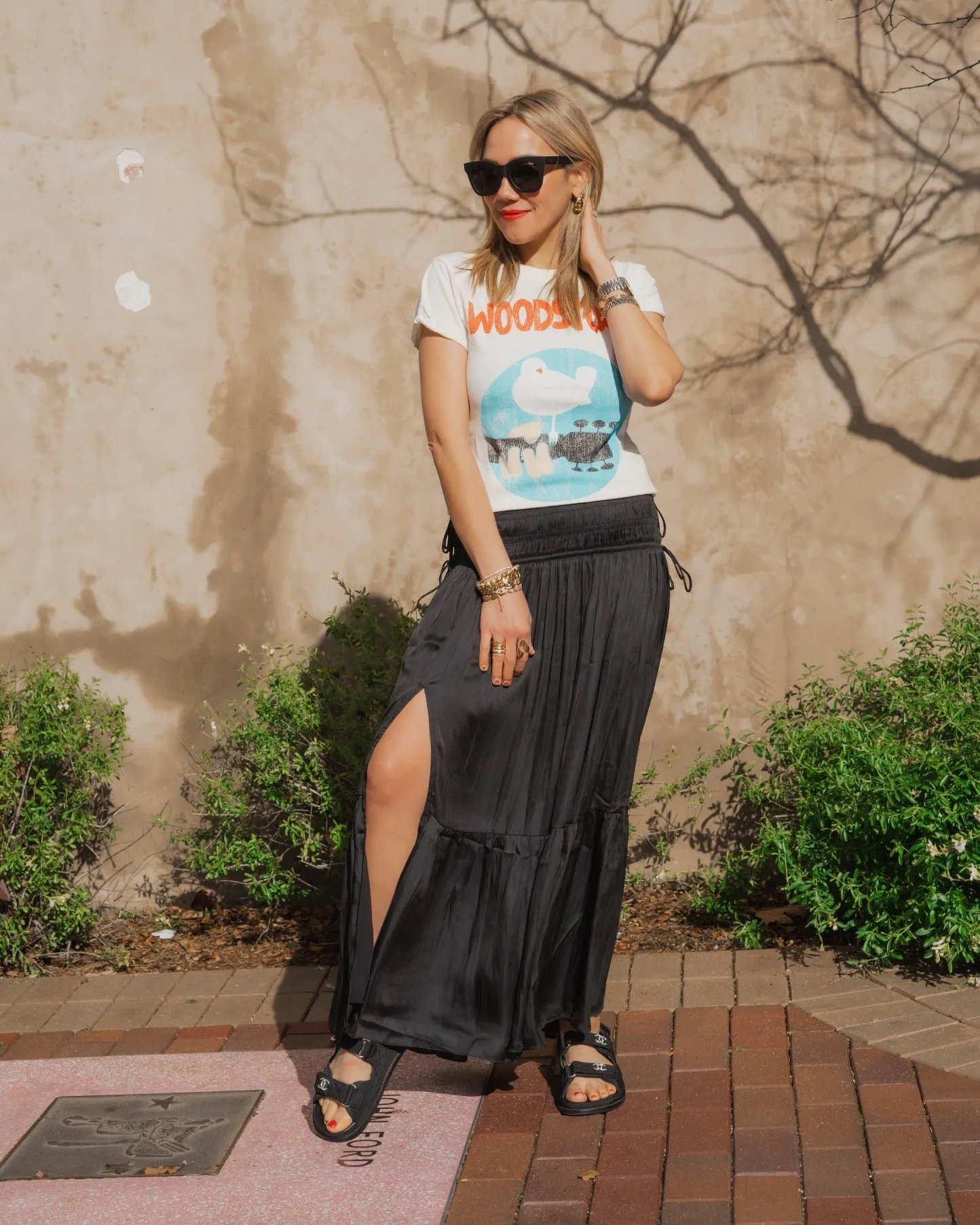 Melory Smocked Waist Maxi Skirt sold by Care Tucker