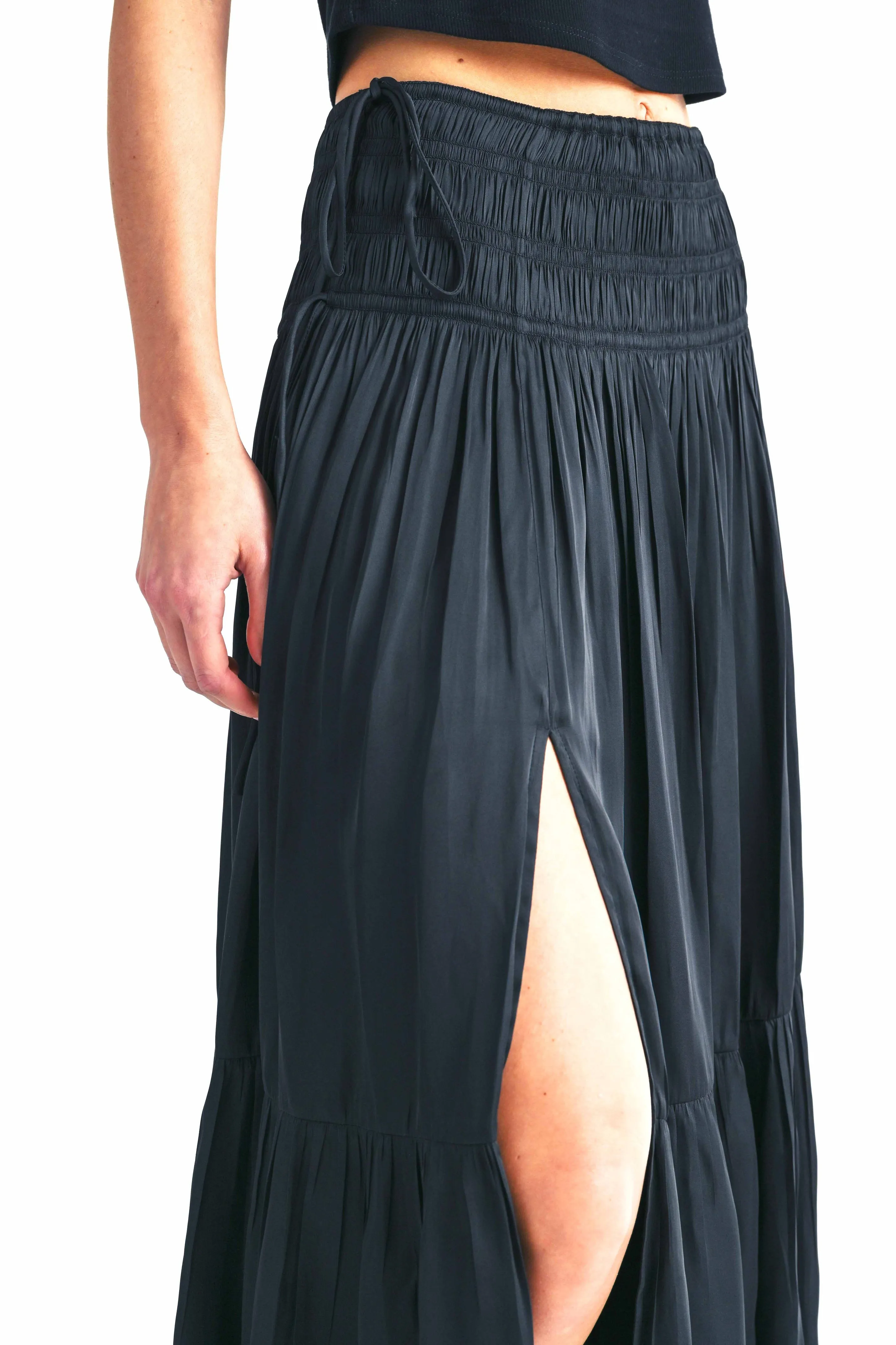 Melory Smocked Waist Maxi Skirt sold by Care Tucker product image thumbnail 4