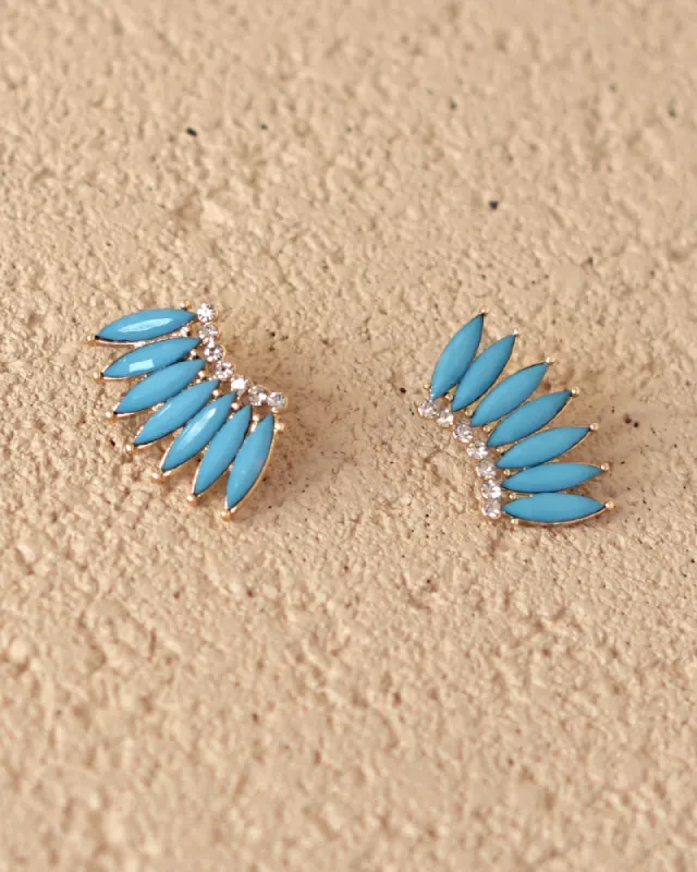Madeline Glass Wing Earrings sold by Care Tucker