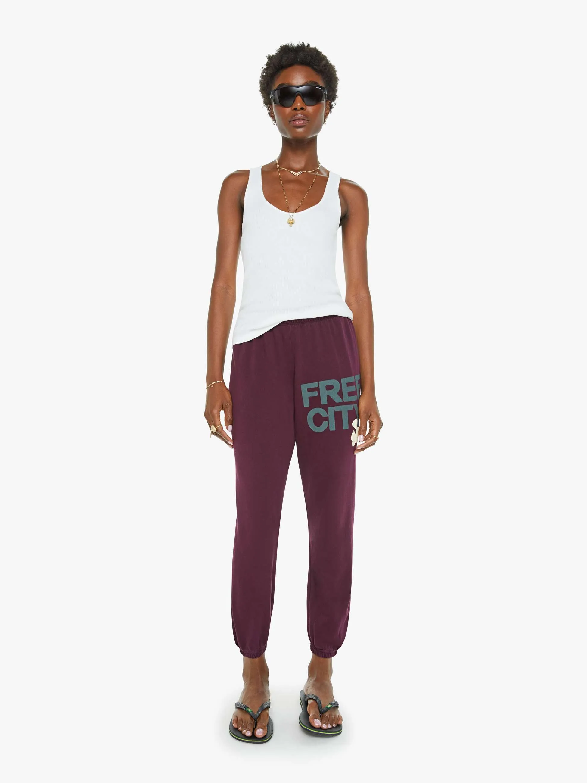 FREECITY sweatpant - eggplant sold by Care Tucker