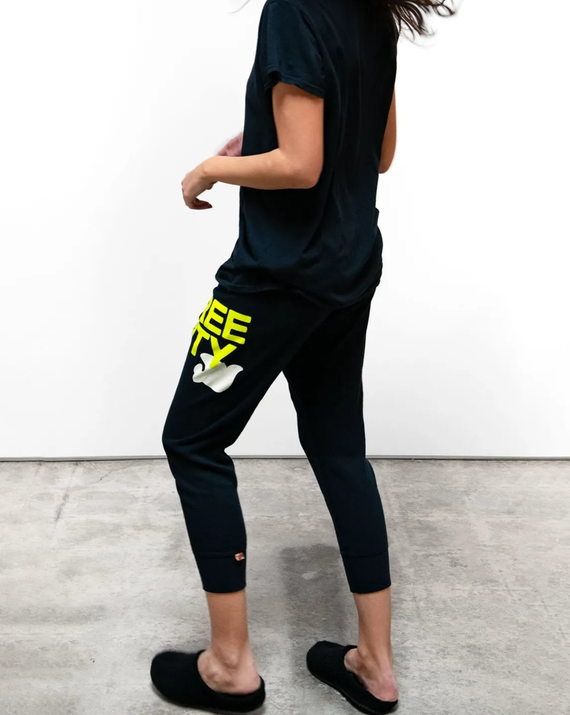 FREECITY 3/4 sweats - squidsink lemons sold by Care Tucker