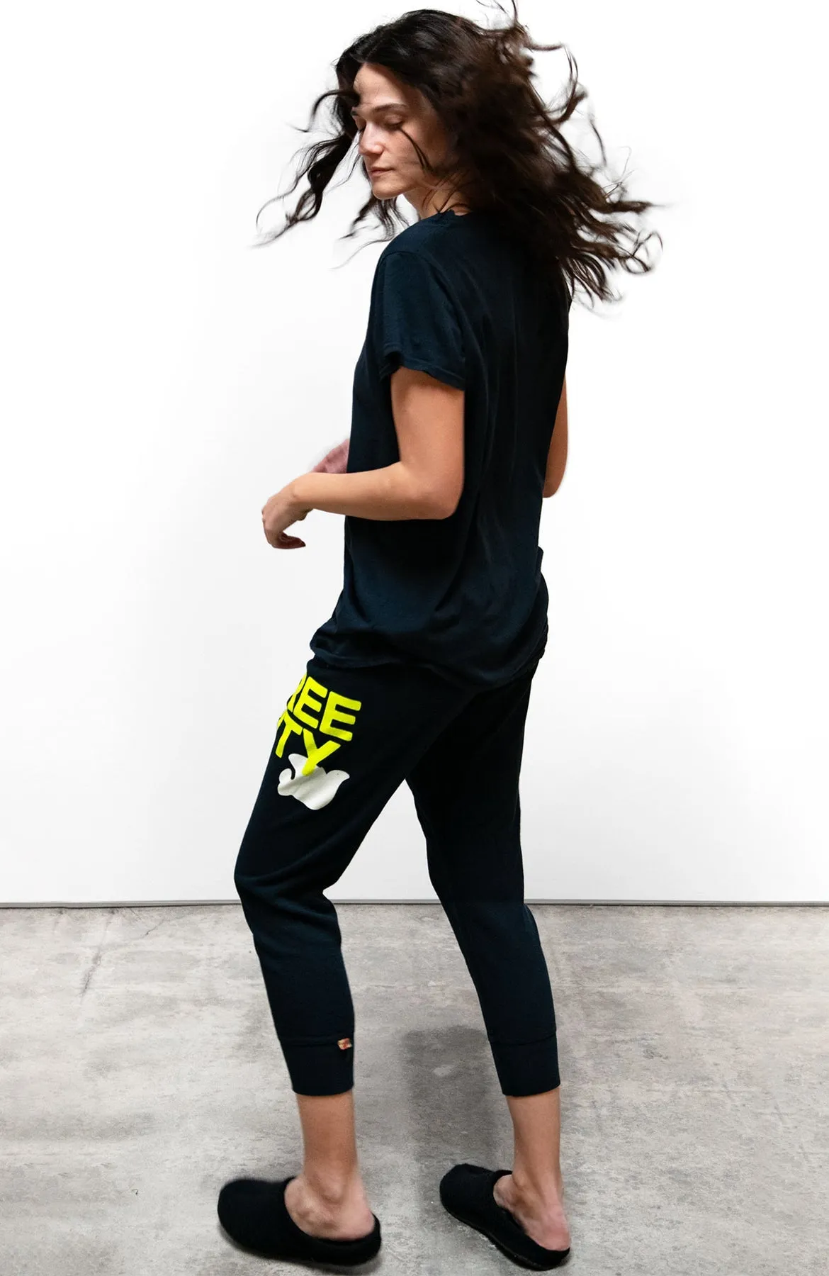 FREECITY 3/4 sweats - squidsink lemons sold by Care Tucker product image thumbnail 2