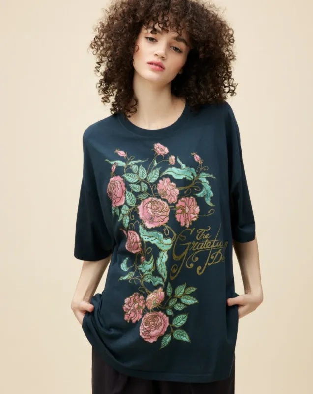 GRATEFUL DEAD ROSE Tee sold by Care Tucker