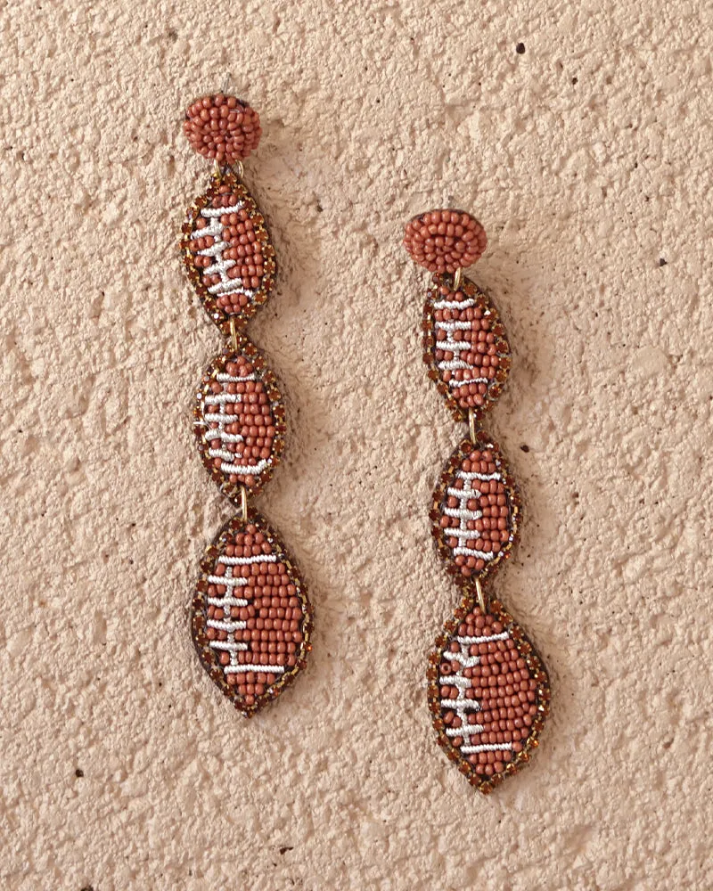 Football earrings sold by Care Tucker product image thumbnail 2
