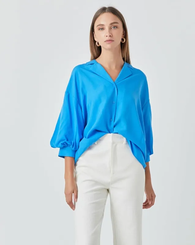Caili Button-Up Blouse sold by Care Tucker