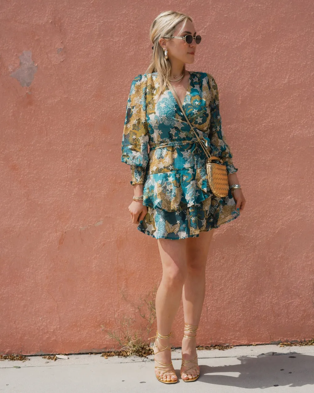 Kira Embroidered Print Dress sold by Care Tucker product image thumbnail 3