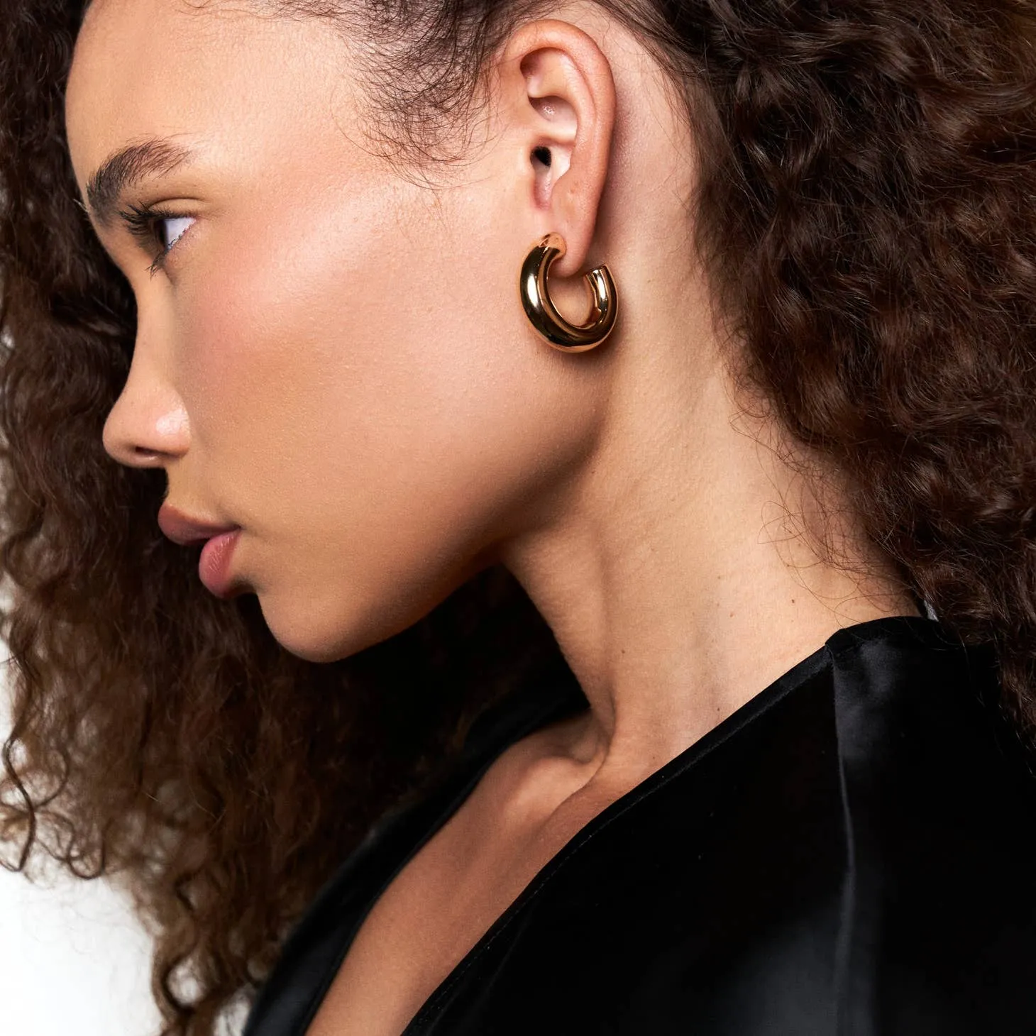 Small Sloane Hoops sold by Care Tucker product image thumbnail 2