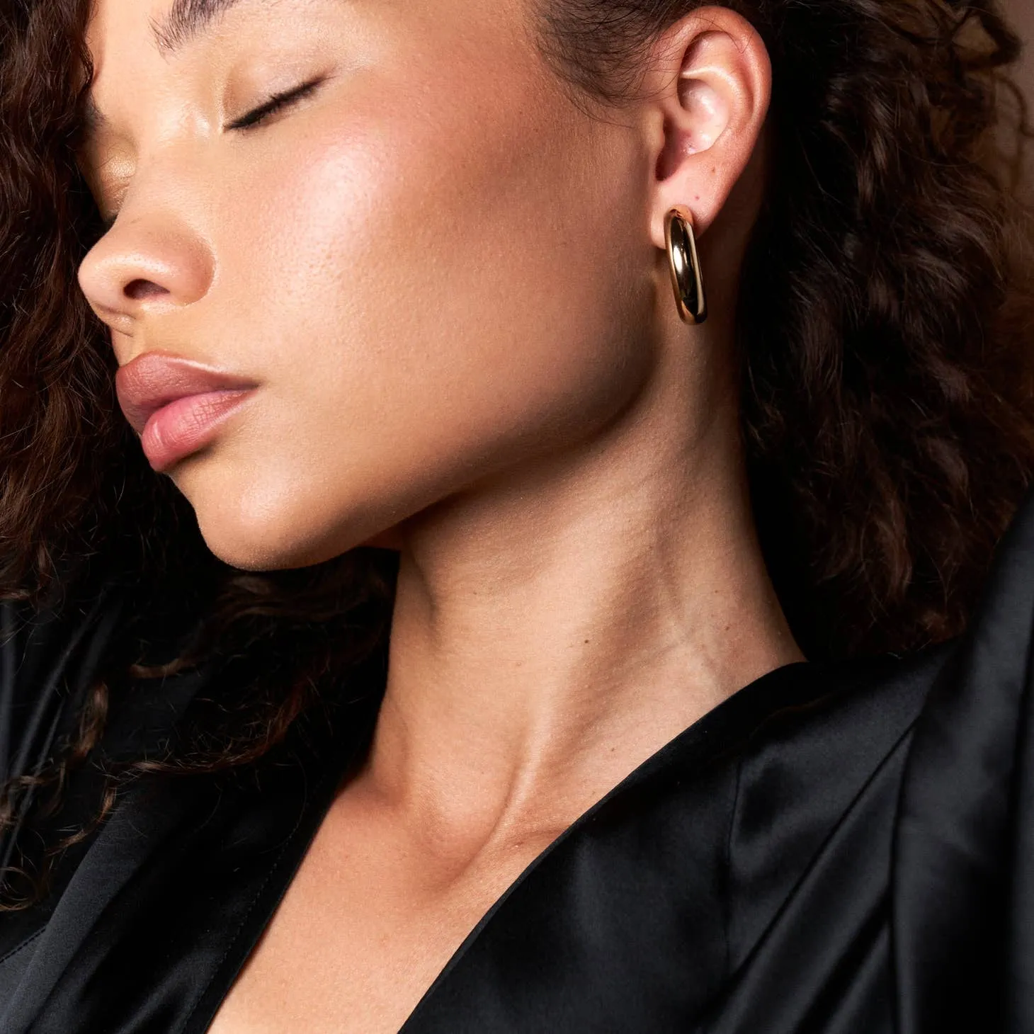 Small Sloane Hoops sold by Care Tucker product image thumbnail 5