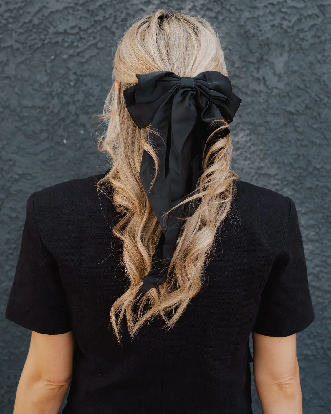 Satin Bow Hair Barrette sold by Care Tucker product image thumbnail 3