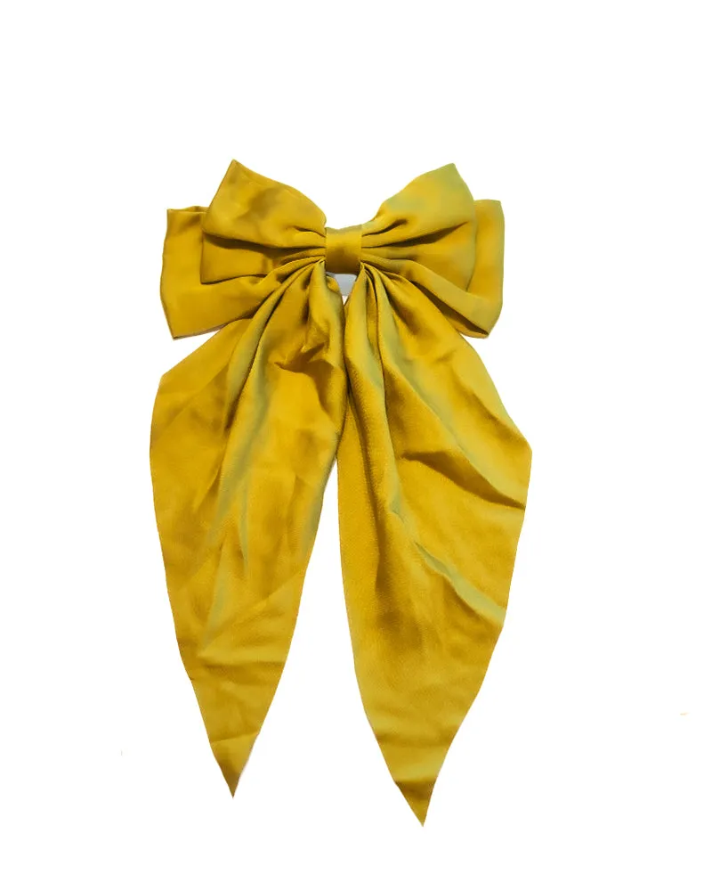 Satin Bow Hair Barrette sold by Care Tucker product image thumbnail 5