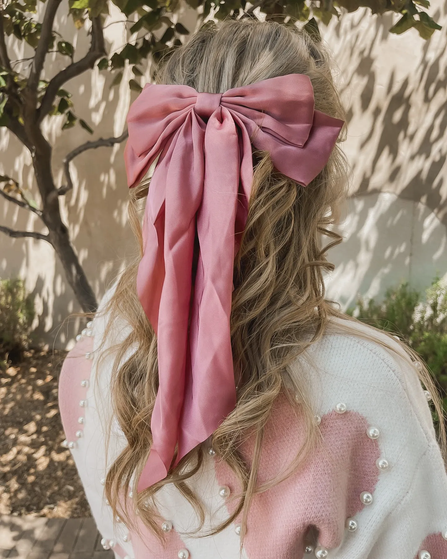 Satin Bow Hair Barrette sold by Care Tucker