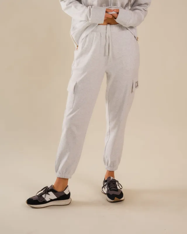 Chloe Interlock Cargo Pants Ice Grey sold by Care Tucker