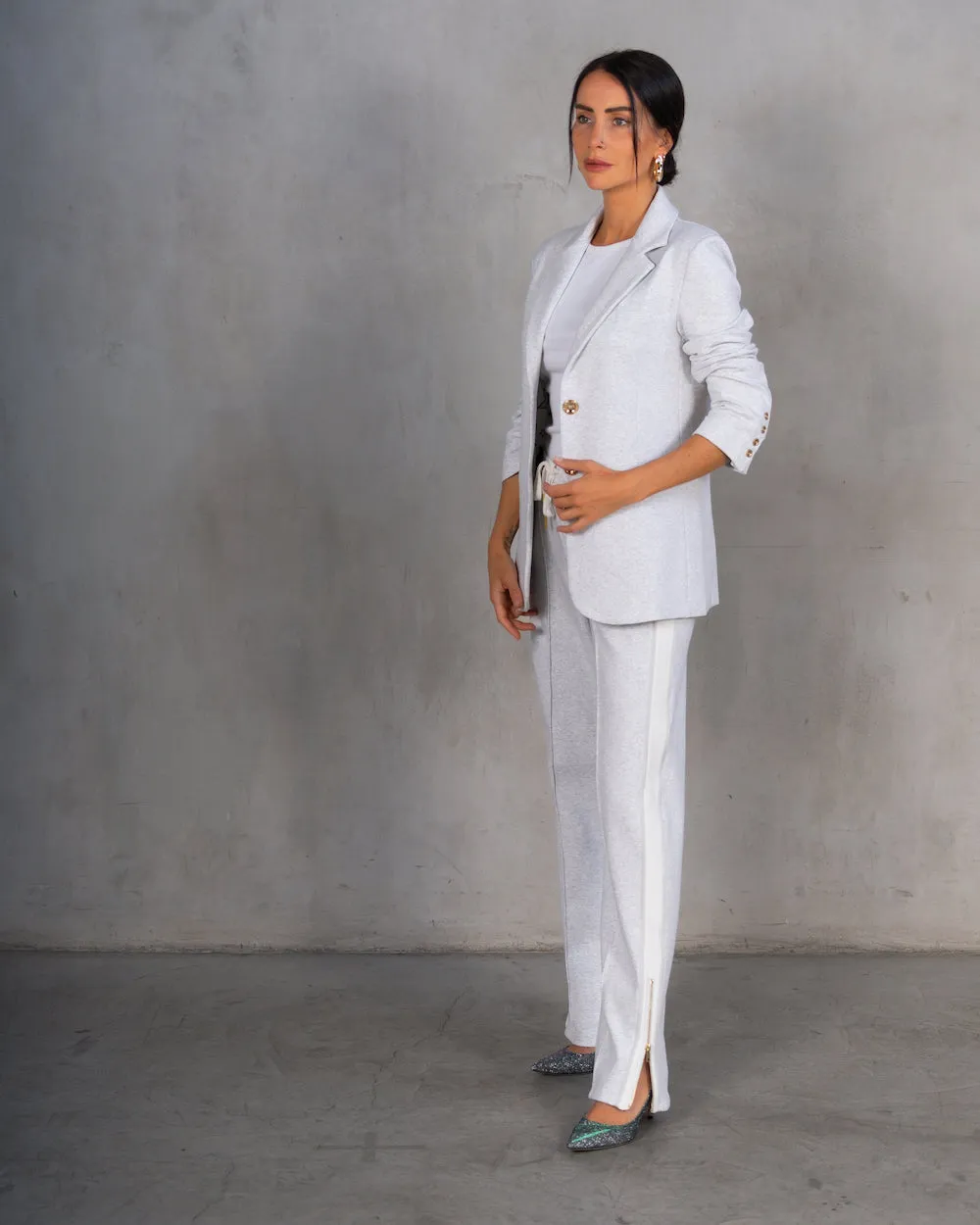 Morrison Interlock Blazer Ice Grey sold by Care Tucker product image thumbnail 2