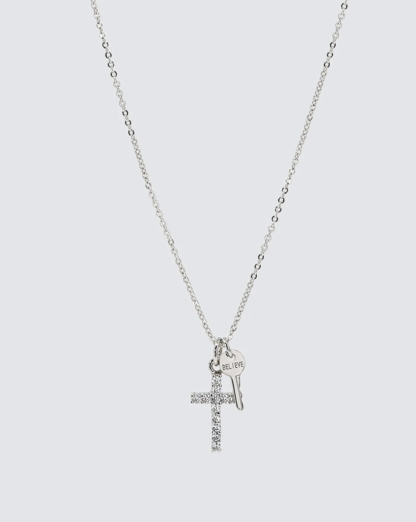 Pavé Mini Cross Necklace sold by Care Tucker product image thumbnail 2