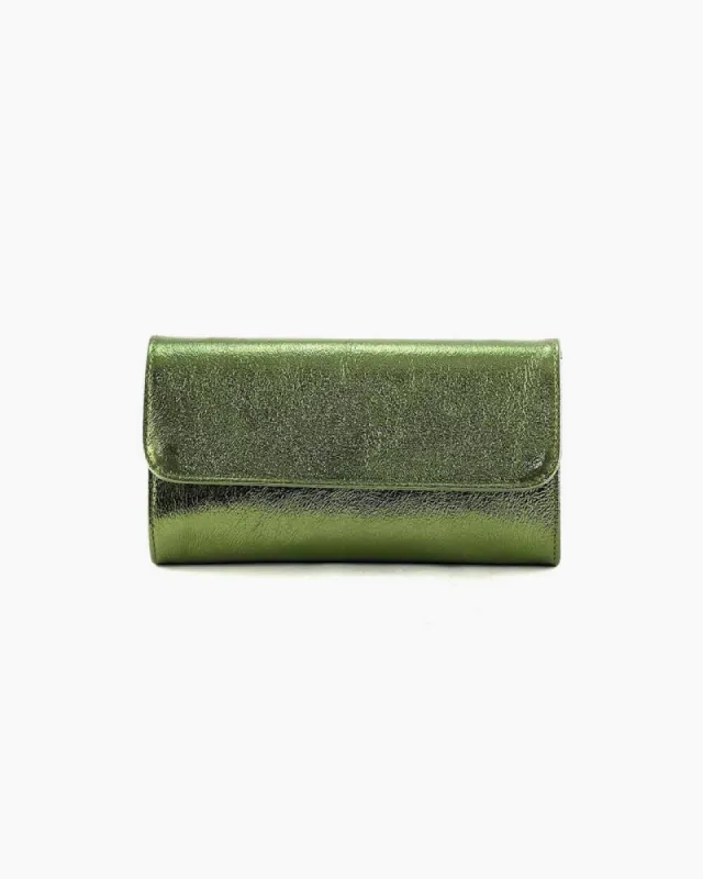 A Touch Of Class Genuine Leather Clutch sold by Care Tucker