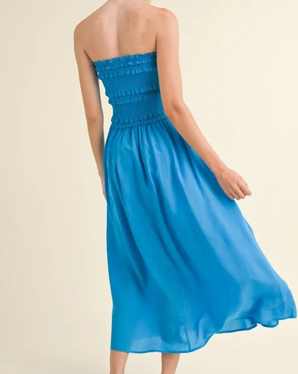 Judy Sleeveless Smocked Dress sold by Care Tucker product image thumbnail 4