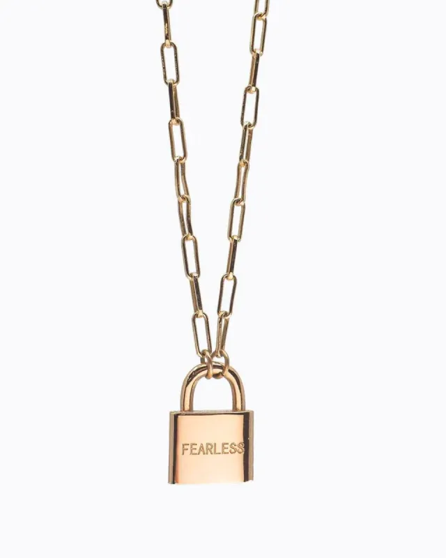 Brooklyn Padlock Necklace sold by Care Tucker