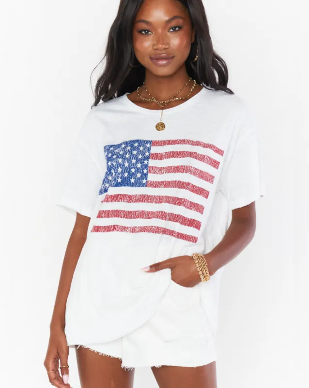 Cooper Tee American Flag Graphic sold by Care Tucker