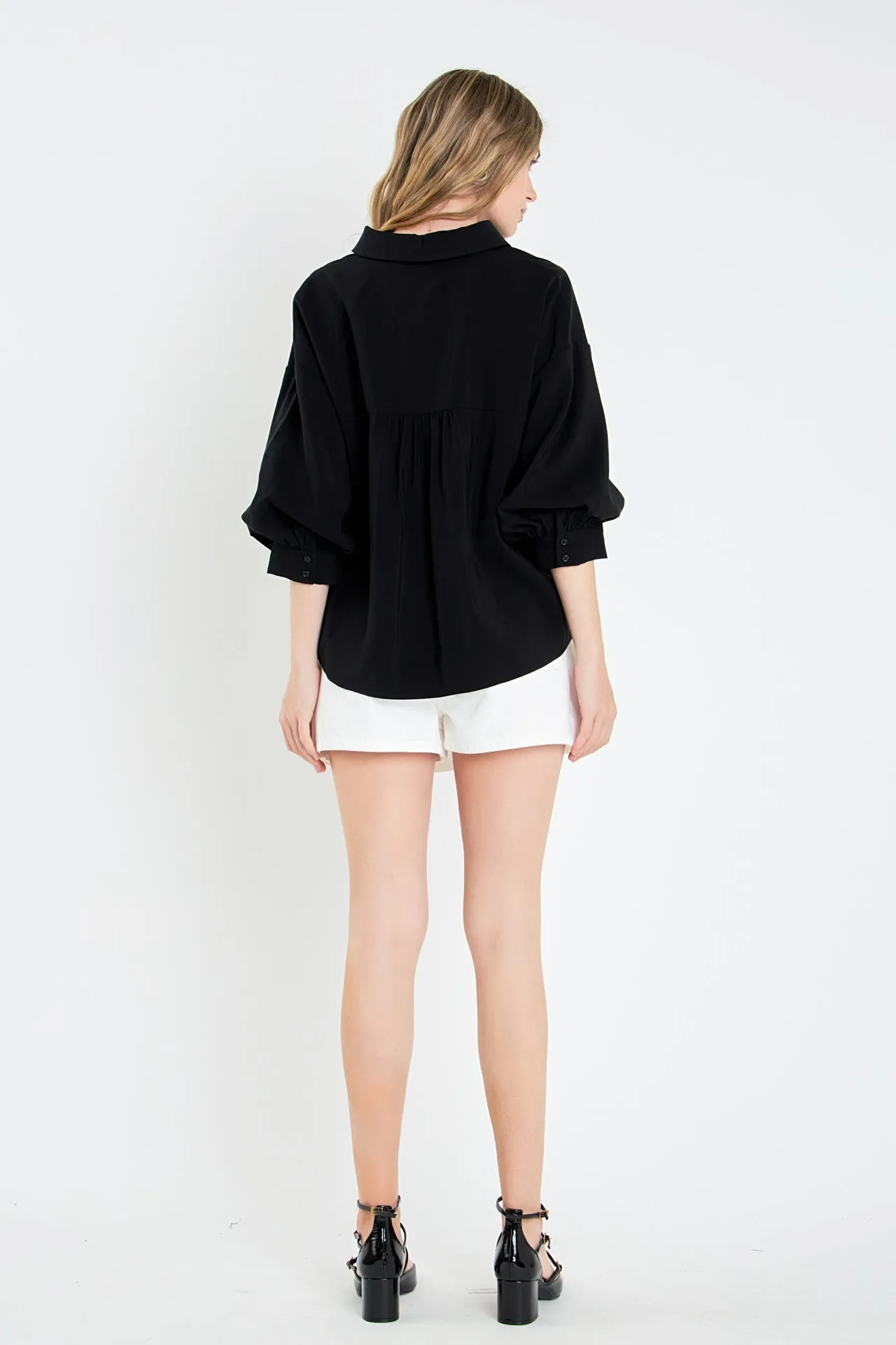 BALLOON SLEEVE BLOUSE sold by Care Tucker product image thumbnail 5