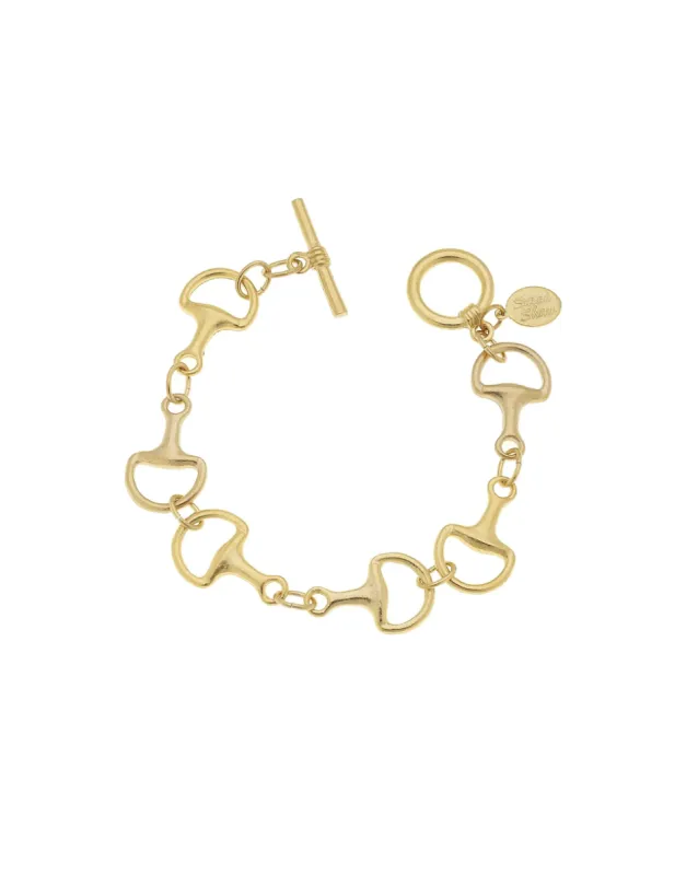 Gold Horse Bit Bracelet sold by Care Tucker