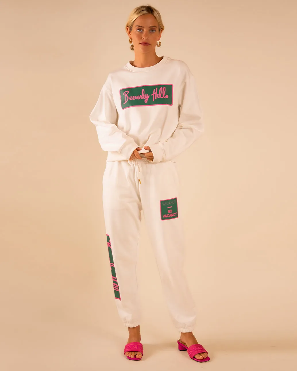 Classic Sweatpant Beverly Hills White sold by Care Tucker product image thumbnail 5