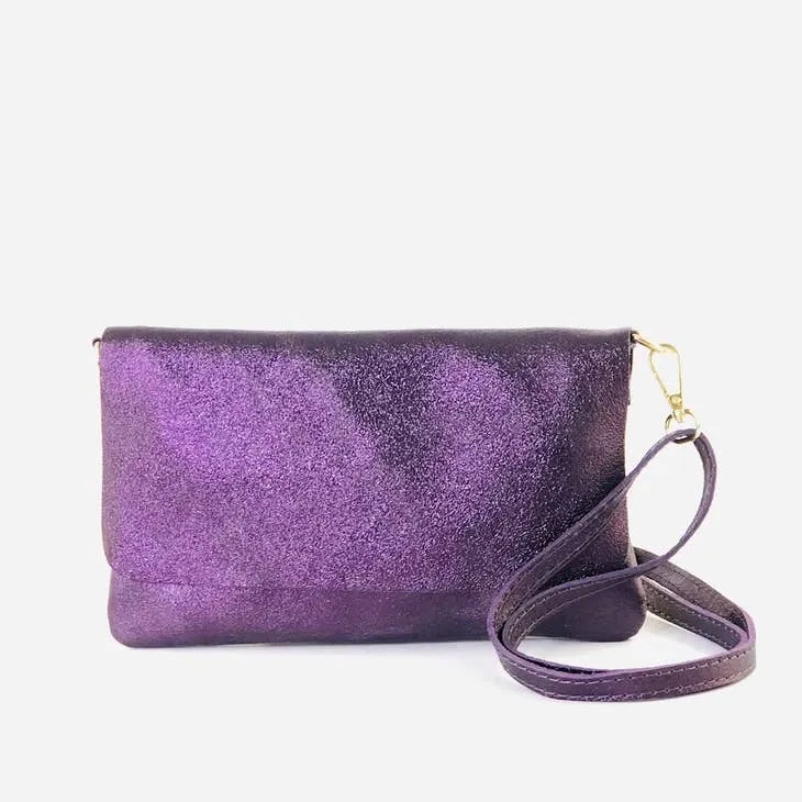 Classic Genuine Leather Metallic Clutch Crossbody sold by Care Tucker product image thumbnail 2