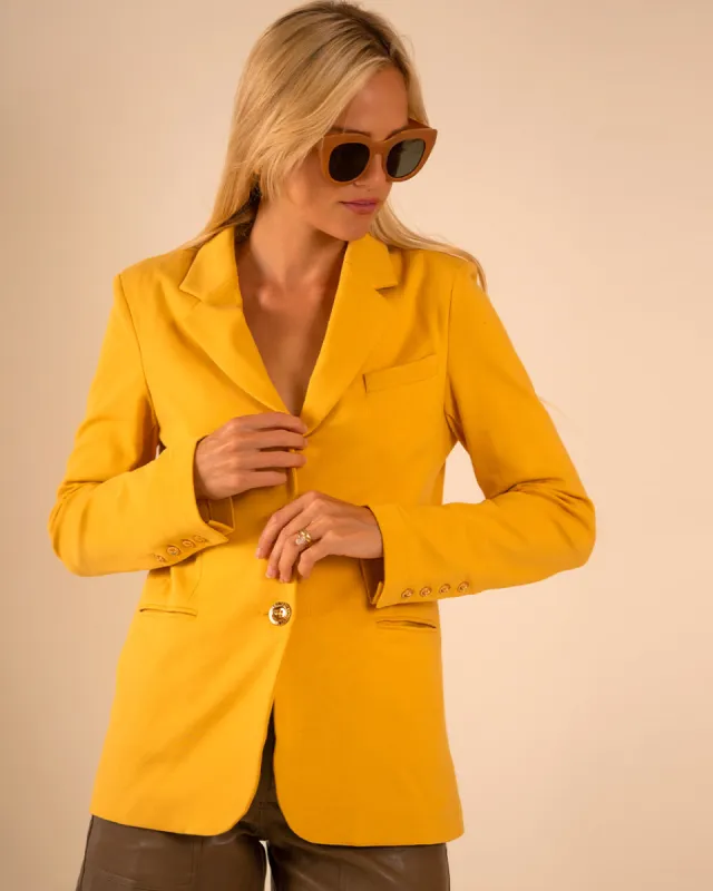 Morrison Interlock Blazer Canary sold by Care Tucker