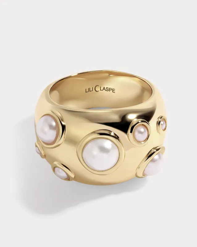 Sloane Dome Pearl Ring sold by Care Tucker