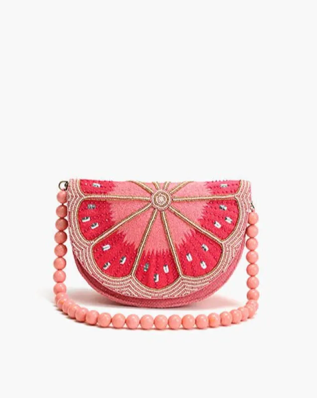 Pink Lemon Embellished Shoulder Bag sold by Care Tucker