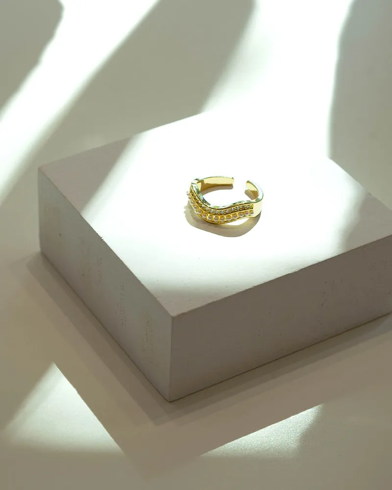 Pearl Crystal Stacking Ring sold by Care Tucker product image thumbnail 4